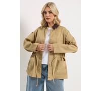 Yours Women's Woven Carpenter Jacket in Stone | Size: 22-24 Yours Stone 22-24
