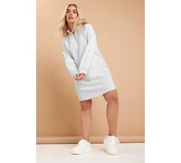 Yours Curve Zip Neck Jumper Dress - Women's - Plus Size Curve Grey