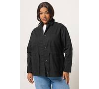 Yours Woven Carpenter Jacket In Black Black 26-28