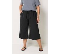 Yours Women's Woven Culottes in Black | Size: 26-28 Yours Black 26-28
