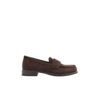 Yours - Woven Embossed Loafers in Wide E Fit - Women's Brown