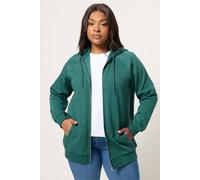 Yours Zip Through Hoodie In Teal Teal 22-24