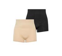 Yourset 2 Pack Black & Nude Seamless Control High Waisted Shorts - Women's - Plus Size Curve