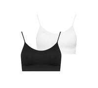 Yourset 2 Pack Curve Black & White Seamless Padded Bralettes - Women's - Plus Size Curve