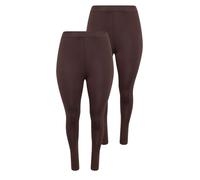 Yourset 2 Pack Curve Brown Leggings - Women's - Plus Size Curve