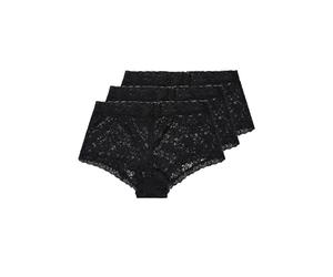 Yourset 3 Pack Curve Lace Mid Rise Shorts - Women's - Plus Size Curve