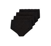 Yourset 4 Pack Curve Lace Trim High Waisted Full Briefs - Women's - Plus Size Curve