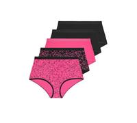 Yourset 5 Pack Curve Celestial Print Full Briefs - Women's - Plus Size Curve Pink