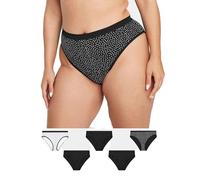 Yourset 5 Pack Curve High Leg Knickers - Women's - Plus Size Curve
