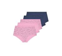 Yourset 5 Pack Curve & Navy Blue Floral Full Briefs - Women's - Plus Size Curve