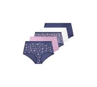 Yourset 5 Pack Curve Navy Star Print Full Briefs - Women's - Plus Size Curve