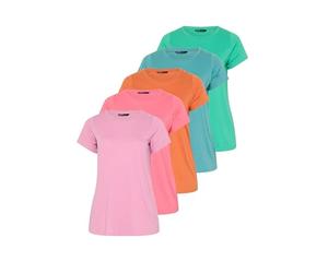 Yourset 5 Pack Curve & Orange Core T-Shirts - Women's - Plus Size Curve