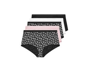 Yourset 5 Pack Curve & Pink Bow Print Full Briefs - Women's - Plus Size Curve