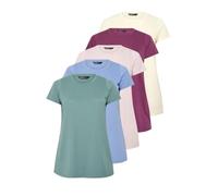 Yourset 5 Pack Curve Purple & Pink Core T-Shirts - Women's - Plus Size Curve