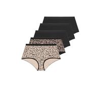 Yourset 5 Pack Curve Red Floral Full Briefs - Women's - Plus Size Curve