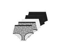 Yourset 5 Pack Curve Red Floral Full Briefs - Women's - Plus Size Curve