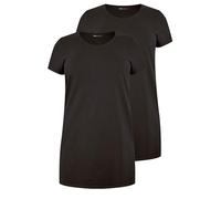 Yourset Curve 2 Pack Longline T-Shirts - Women's - Plus Size Curve Black
