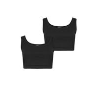 Yourset Curve 2 Pack Ribbed Crop Tops - Women's - Plus Size Curve