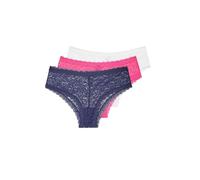 Yourset Curve 3 Pack Blue & Pink Leopard Print Brazilian Briefs - Women's - Plus Size Curve