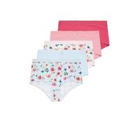 Yourset Curve 5 Pack Black Floral Print Full Briefs - Women's - Plus Size Curve