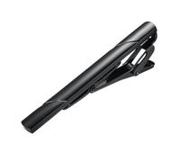 Yoursfs Classic Slash Tie Clips for Men Black Regular Tie Bar Stainless Steel Tie Clip for Formal Occasions Wedding Anniversary Business
