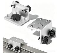 Yoursme 90° Boat Gunnel Track System Bracket for Versatrack, Lund Sport & Ranger Track, Aluminum Quick-Release Base for Cannon, Scotty & RAM Mounts (2-Pack)