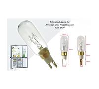 Yourspares 4 x Fits Maytag American Style T Click 40W 240V Fridge Freezer Bulb Lamp