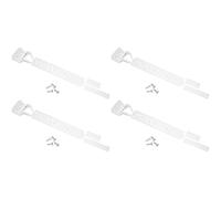 Yourspares 4 x Universal Integrated Sliding Door Hinge Mounting Kit Fits Samsung, Schreiber, Servis, Siemens, Smeg, Whirlpool and Zanussi