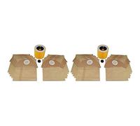 Yourspares Wet and Dry Vacuum Cleaner Dust Bags and Filter Set Compatible With Karcher A2064 PT IPX4 MV2 VC6200 WD2 Series 20 Pack