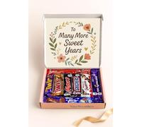 YourTreatBox To Many More Sweet Years Chocolate Gift Box - Anniversary Assortment with Cadbury Twirl, Twix, Snickers, Milky Way, Mars, Kinder Bueno, Lindt Lindor & Cadbury Dairy Milk, Personalised