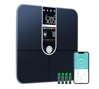 YOUSA Weight Scale Bathroom Scales for Weight VA Large Screen Smart Scale with BMI, Body Fat, Muscle Mass, Digital Scales for Body Weight, Weighing Scale for The Elderly Safe Home Use, 400 lbs