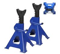 YouseaHome 3 Tonne Axle Jack Stands, 2 PCS Axle Stands 2 Ton Adjustable Steel Axle Jack Stands Heavy Duty Car Caravan Van Vehicle Stand Lifting Tool