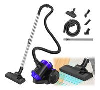 YouseaHome Cylinder Vacuum Cleaner with 2 In 1 Brush, 1200W Corded Vacuum, Pet Hair Bagless Vacuum with HEPA Filter, 1.5L Dust Collection Cup