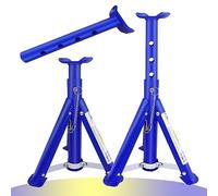 YouseaHome Foldable 3T Heavy Duty Car Jack Stand 2Pcs Ratcheting Axle Stand, 3 Ton Adjustable Heavy Duty Axle Jack Stands, Adjustable Range of 290-408mm