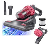 YouseaHome Mite Removal Mattress Vacuum Cleaner, Cordless Bed Mattress Vacuum Cleaner with UV Light, Handheld Bed Mites Collector 10kpa Bed Vacuum Cleaner for Bed, Sofa, HEPA Filtration