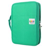 YOUSHARES 166 Slots Colored Pencil Case, 110 Slots Gel Pens fo Coloring Case Organizer, Handy Multilayer Color Pencil Holder for Glitter Gel Pens, Refills, Colored Pencils for Adults & Artist (Green)