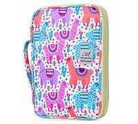YOUSHARES 96 Slots Colored Pencil Case, Large Capacity Pencil Holder Pen Organizer Bag with Zipper for Prismacolor Watercolor Coloring Pencils, Gel Pens for Artist (Color Alpaca)