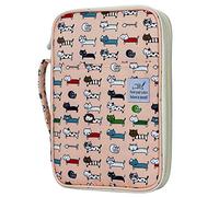 YOUSHARES 96 Slots Colored Pencil Case, Large Capacity Pencil Holder Pen Organizer Bag with Zipper for Prismacolor Watercolor Coloring Pencils, Gel Pens for Artist (Persian Cat)