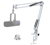 YOUSHARES AM8 Mic Arm White - Suspension Microphone Boom Arm for FIFINE AM8 XLR/USB Gaming Microphone, AM8 Mic Stand for Podcast, VoiceOver, Recording