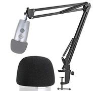 YOUSHARES Blue Yeti Nano Boom Arm Stand with Yeti Nano Pop Filter, Mic Arm Suspension Microphone Stand & Mic Cover Foam for Blue Yeti Nano Mic