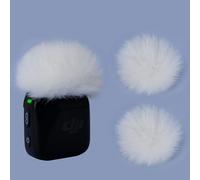 YOUSHARES DJI Mini Microphone Wind Muff - 2 Packs Mic Windshield for DJI Mic Mini Wireless Lavalier Microphone to Reduce Wind Noise(White)