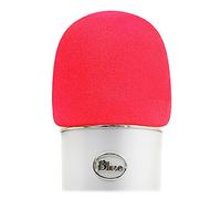 YOUSHARES Foam Microphone Windscreen - Large Size Microphone Cover for Blue Yeti, Yeti Pro, MXL, Audio Technica and Other Large Microphones (Red)