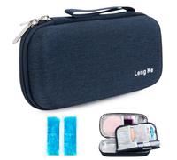 YOUSHARES Hard Shell Insulin Case - Insulin Cooler Travel Case with 2 Ice Packs, Diavy Insulin Pen Case, Medicine Cool Bag for Diabetes Supplies (Navy Blue)
