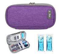 YOUSHARES Insulin Cooler case, Diabetic Travel Case, Portable Insulin Cooling Bag for Insulin Pen and Insulin Medicine （Purple）