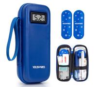 YOUSHARES Insulin Cooler Travel Case with Temperature Display - Insulin Pen Case with 2 Ice Packs TSA Approved, Refrigerated Medication Cooler Travel Bag for Ozempic GLP-1 Injection Diabetes Supplies