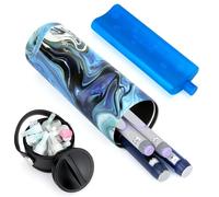 YOUSHARES Insulin Pen Case - Portable Insulin Cooler Travel Case 48H Cooling, TSA Approved Medicine Cool Bag with Ice Pack for Diabetes Supplies, Holds 1-5 Insulin Pens (Blue)