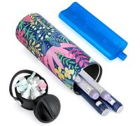 YOUSHARES Insulin Pen Cooler Travel Case - Portable Medicine Cool Bag 48H Cooling, TSA Approved Insulin Pen Case with Ice Pack for Diabetes Supplies, Holds 1-5 Insulin Pens (Rainforest)