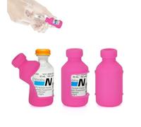 YOUSHARES Insulin Vial Protector Cover - Silicone Protective Case for 10ml Insulin Bottles, Non-Slip, Soft and Flexible(Pink)