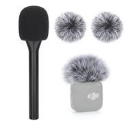 YOUSHARES Mic Kit Compatible with DJI Mini, Wind Muff and Interview Handle Set