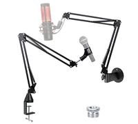 YOUSHARES Mic Stand - Microphone Arm with Upgraded Heavy Duty Clamp, Wall Mount and Universal Mic Holder for Blue Yeti / HyperX QuadCast ＆ Other Mics